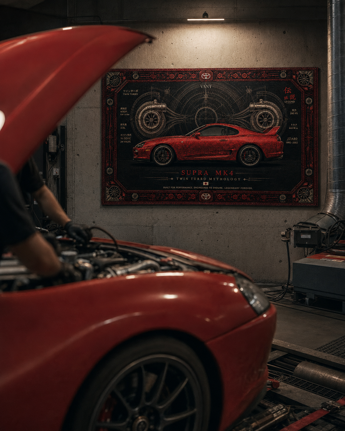 Toyota Supra MK4 Wall Rug