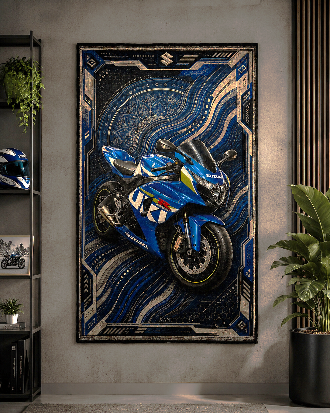 Suzuki Gixxer Superbike Wall Rug