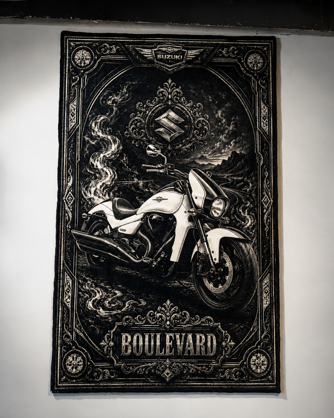 Suzuki Boulevard Superbike Wall Rug
