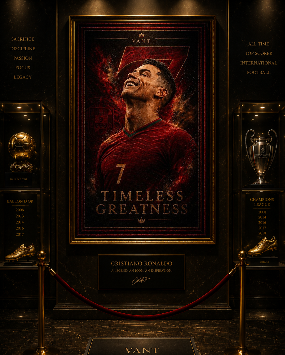 Cristiano Ronaldo (Timeless Greatness) Wall Rug Limited Edition