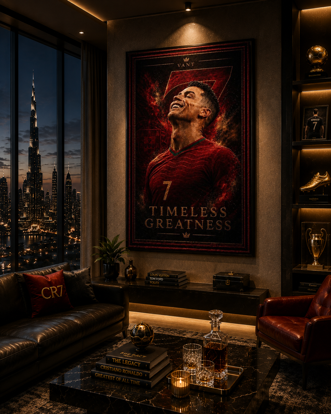 Cristiano Ronaldo (Timeless Greatness) Wall Rug Limited Edition