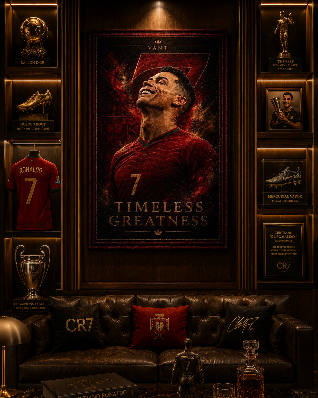 Cristiano Ronaldo (Timeless Greatness) Wall Rug Limited Edition