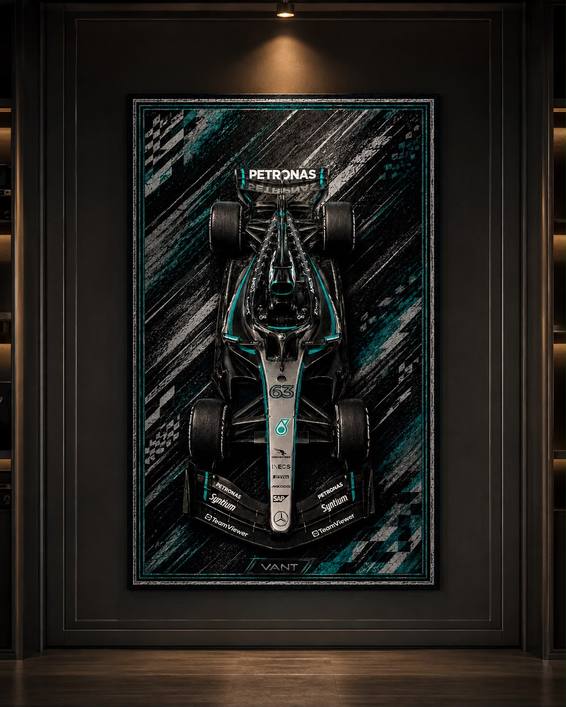 F1 Mercedes Wall Rug