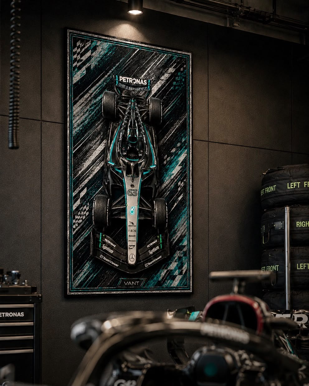 F1 Mercedes Wall Rug