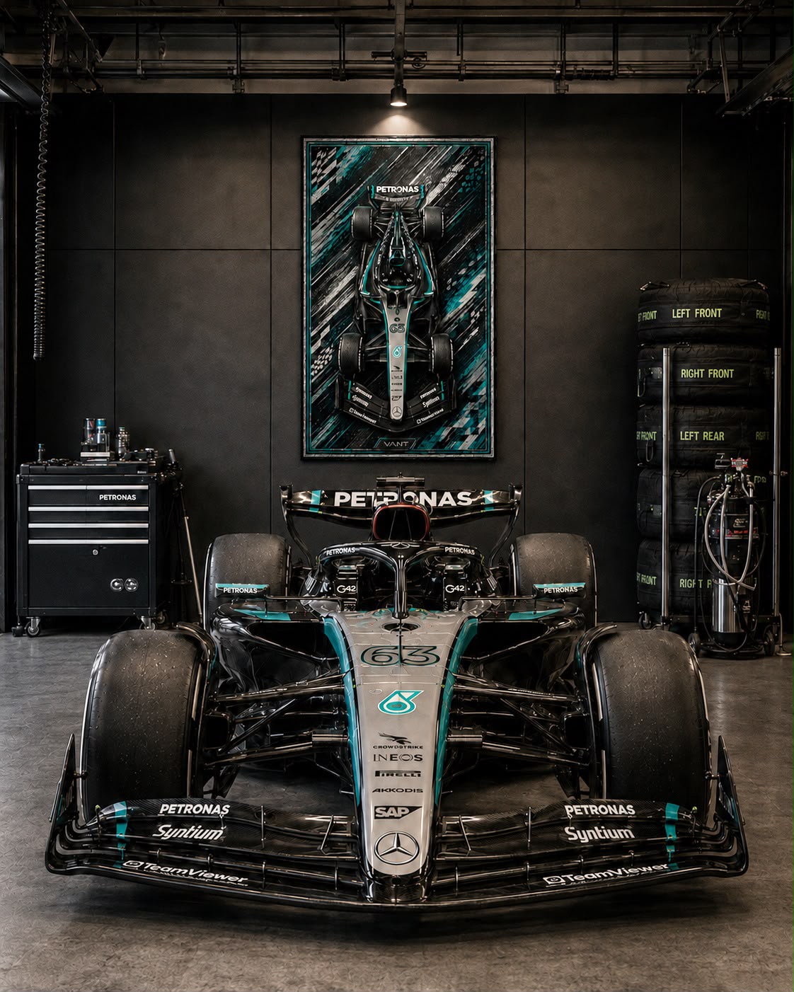 F1 Mercedes Wall Rug