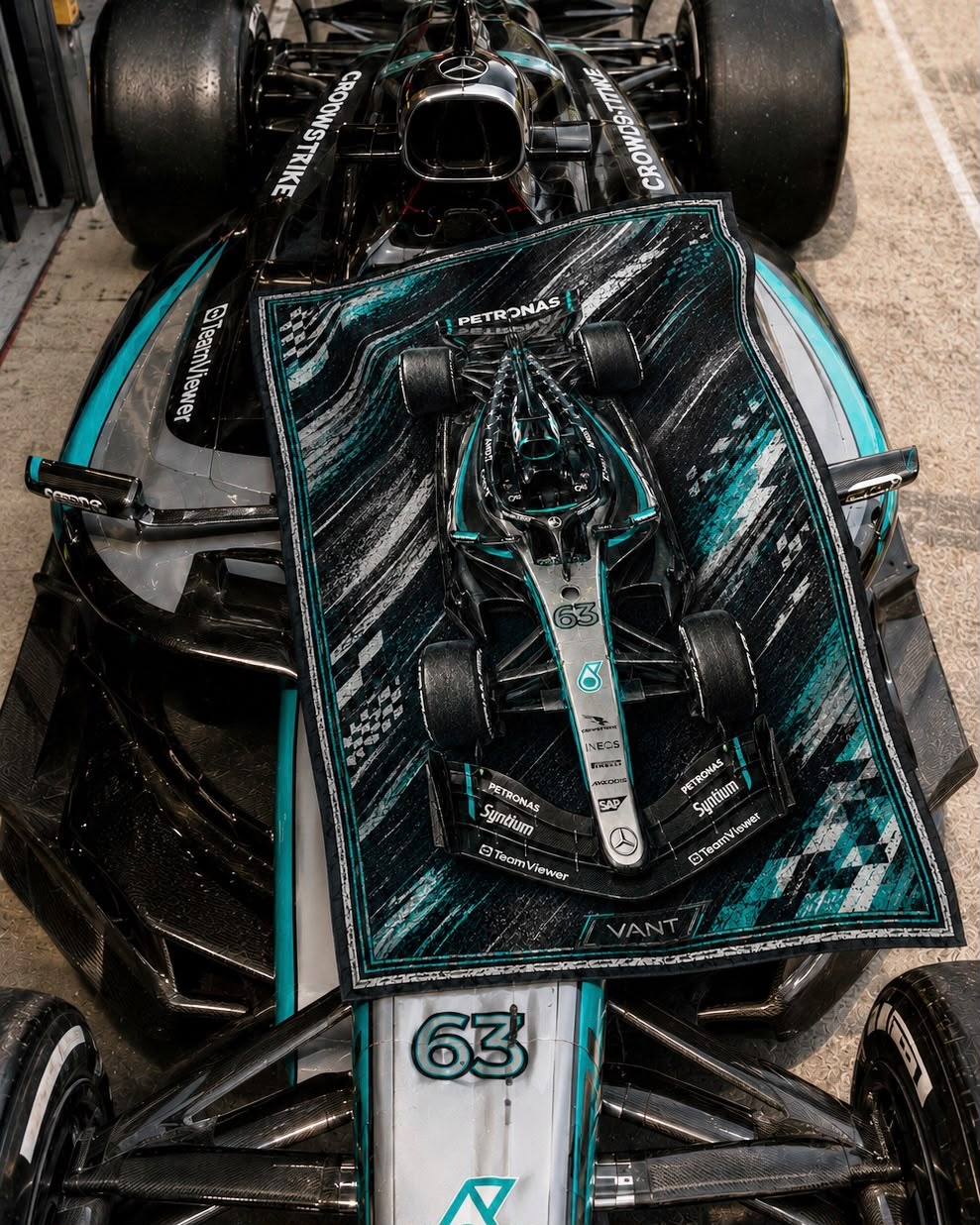 F1 Mercedes Wall Rug