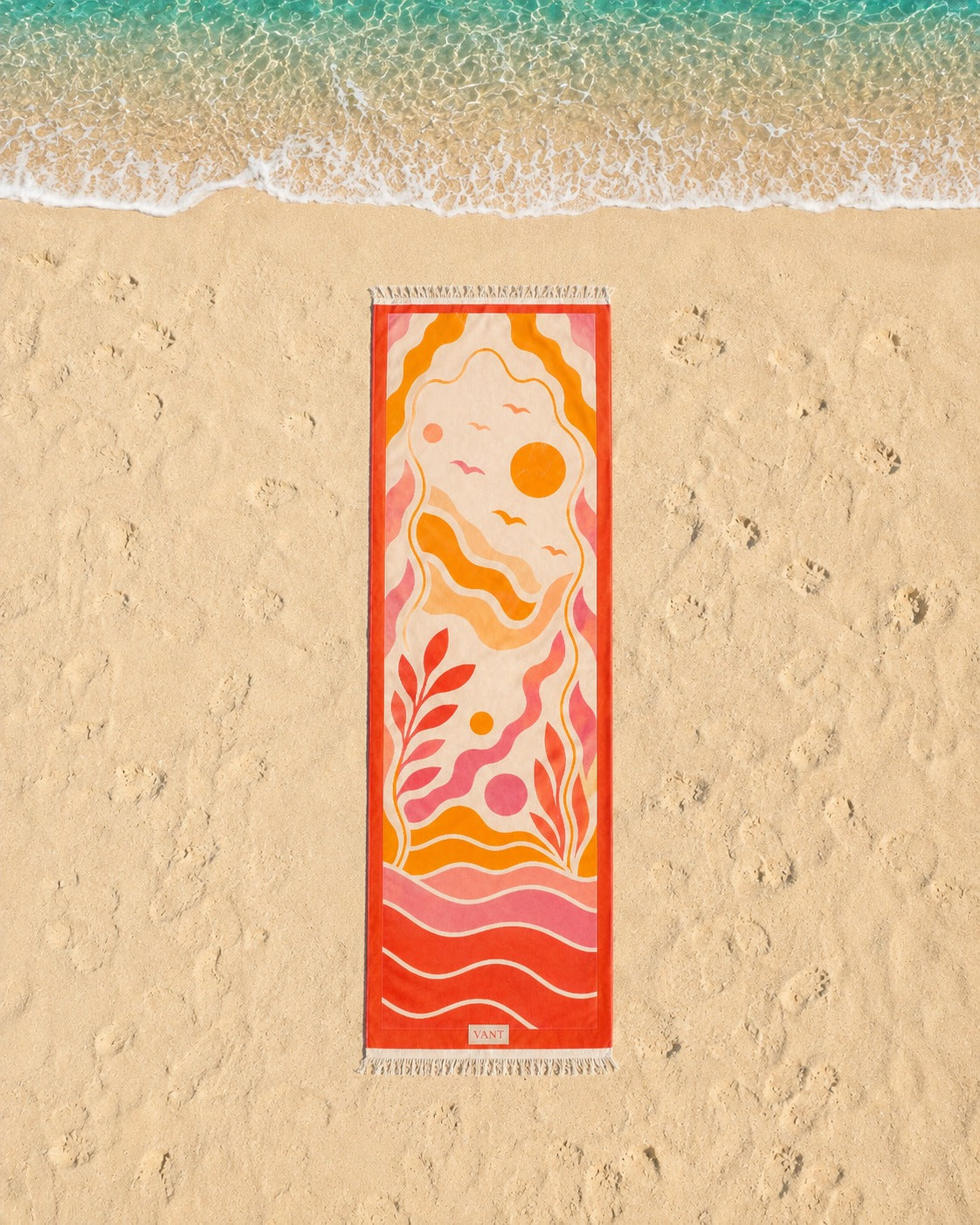 Sunset Solo Beach Rug