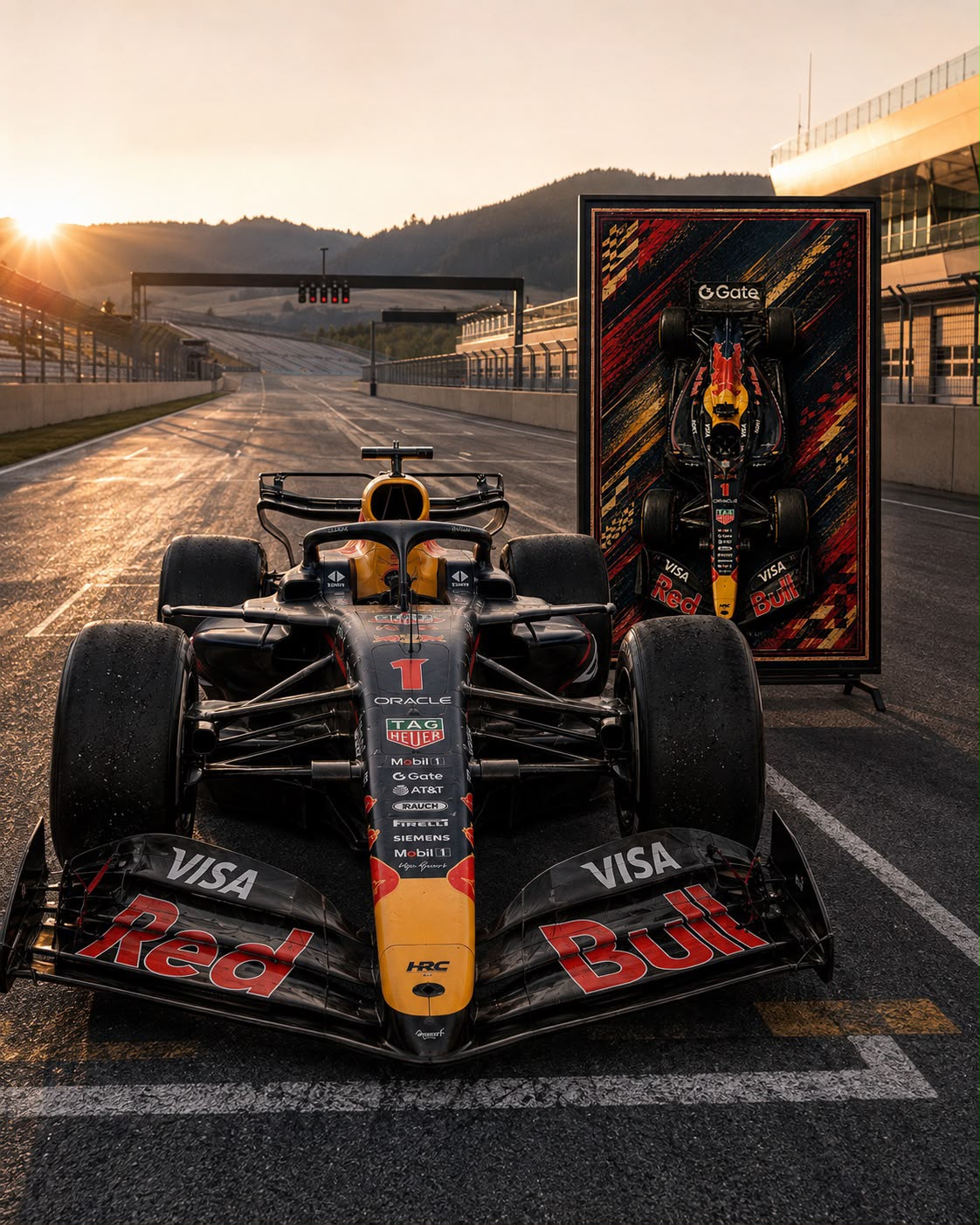 F1 Redbull Wall Rug