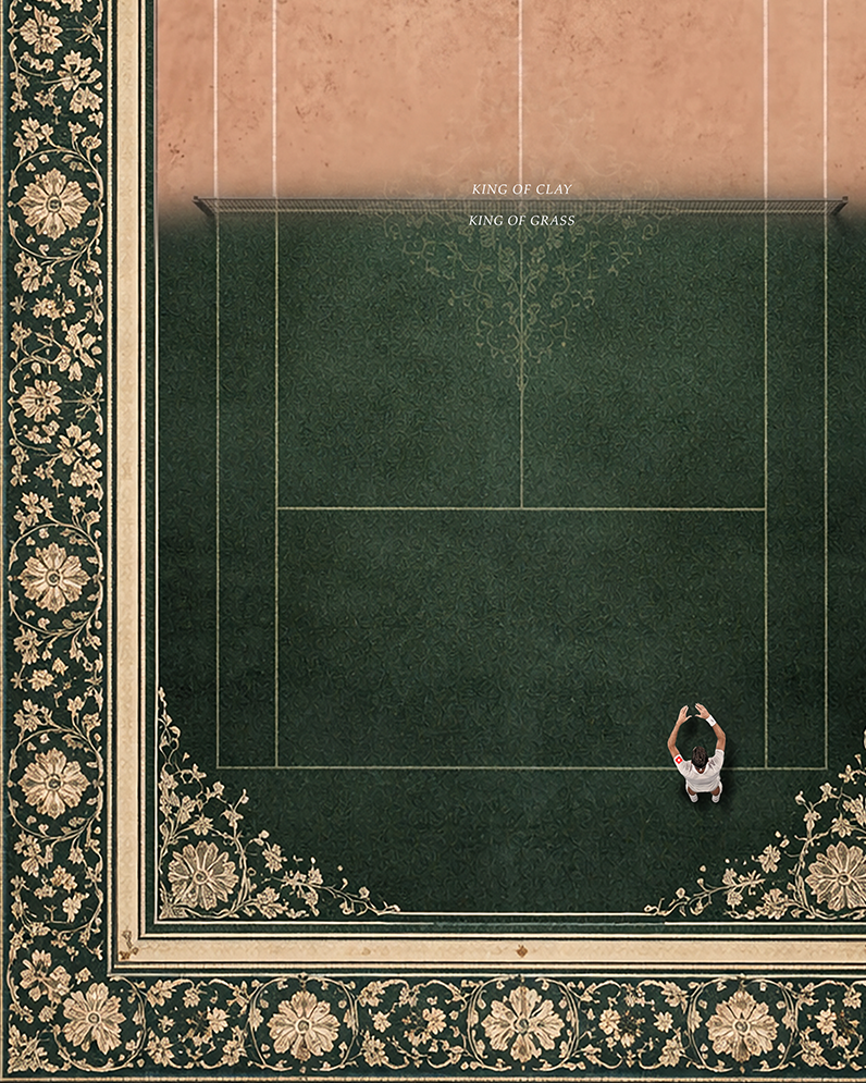Tennis Court Wall Rug