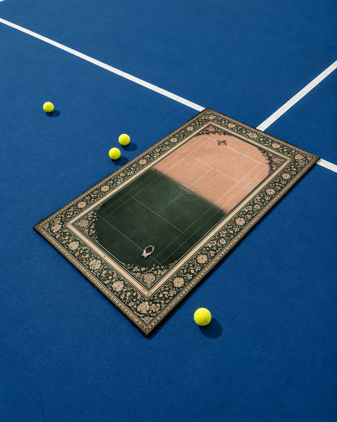 Tennis Court Wall Rug