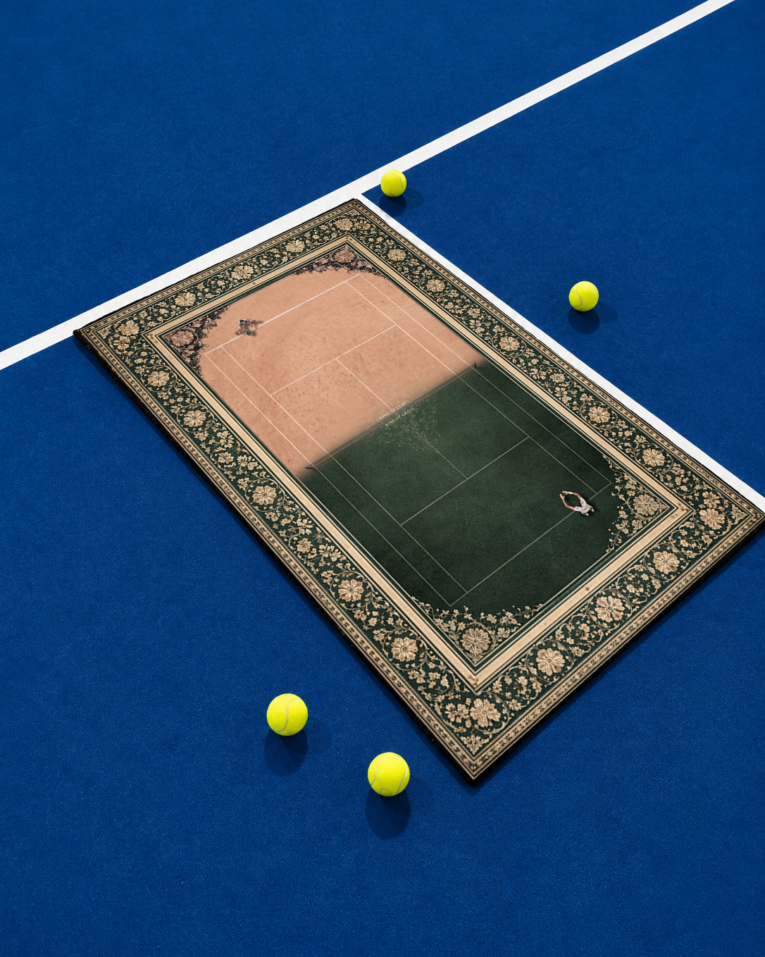 Tennis Court Wall Rug